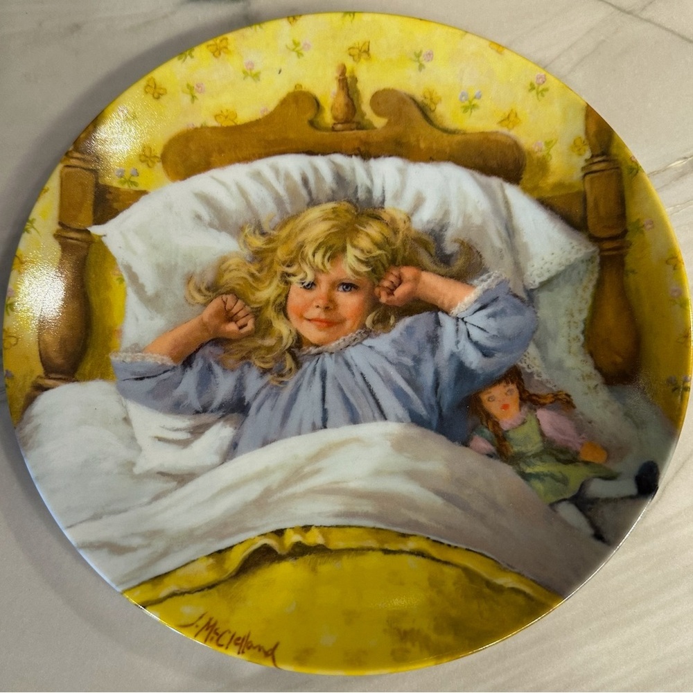 'Awakening' by John McClelland Becky’s Day Series Collector Plate 562